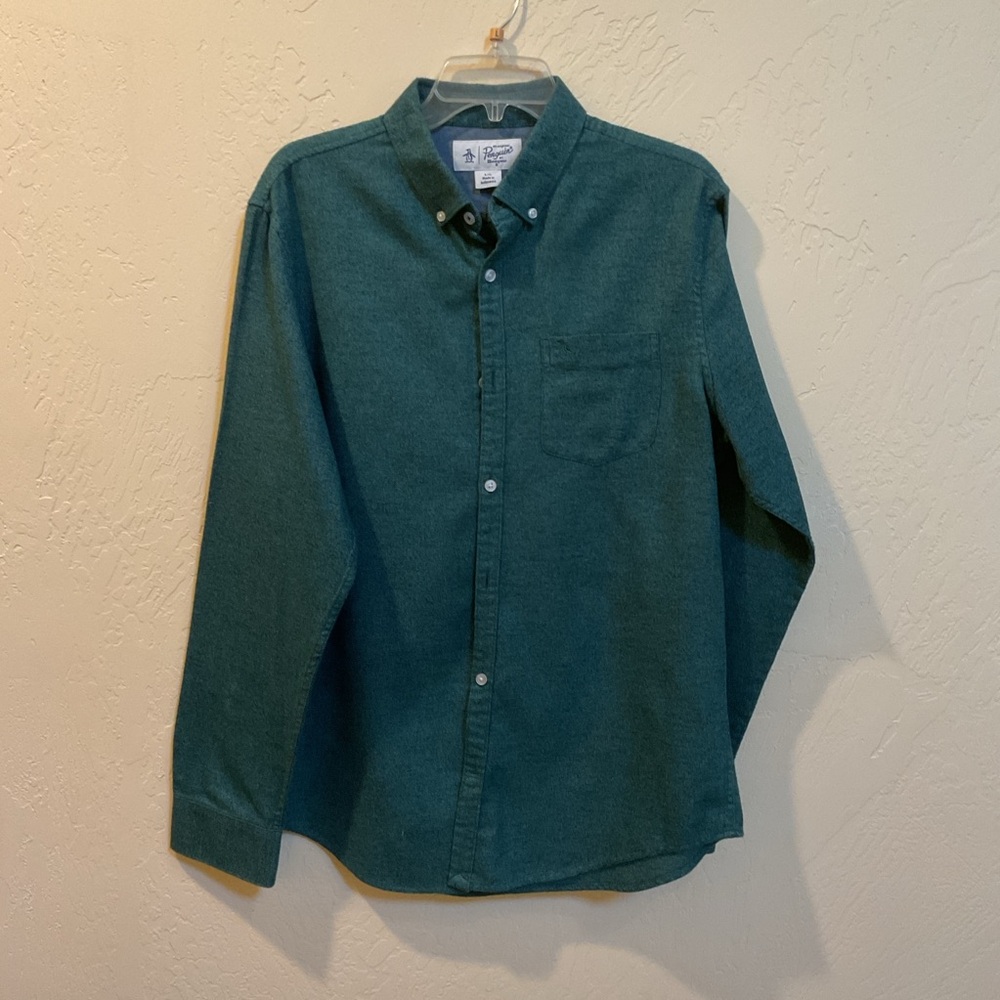 Penguin Men's Green Shirt large.